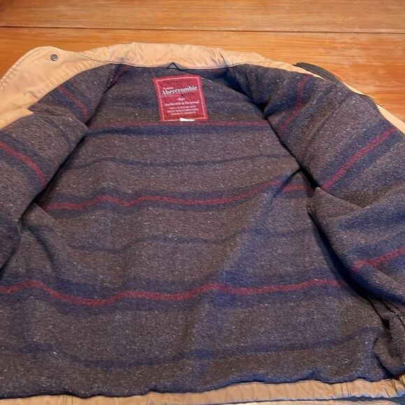 Abercrombie & Fitch Vintage Wool blend Blanket Lined Chore Coat Medium - Picture 7 of 15